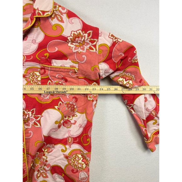 BedHead Women's Pajama Set Floral Cloud Print Long Sleeve Pants Lounge Large - Picture 5 of 10